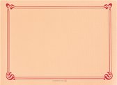 Papieren Placemats zalm, motief rood 500 stuks (31x43cm)