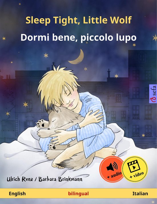 Foto: Sefa picture books in two languages sleep tight little wolf dormi bene piccolo lupo english italian 