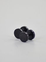 Fake plug 8 mm zwart (2STUKS)