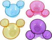 4x Kleurrijke schaaltjes - Mickey Mouse DISNEY