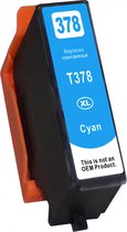 Compatible inktcartridge voor Epson 378XL | Cyaan