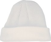 Effen muts gebreid | kindermuts | Gevoerd | wit