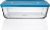 1x Pyrex 25x19x8cm cook & fresh ovenschaal diepvriesschaal 2.6 liter met deksel