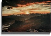 Walljar - Panoramisch Uitzicht - Muurdecoratie - Canvas schilderij