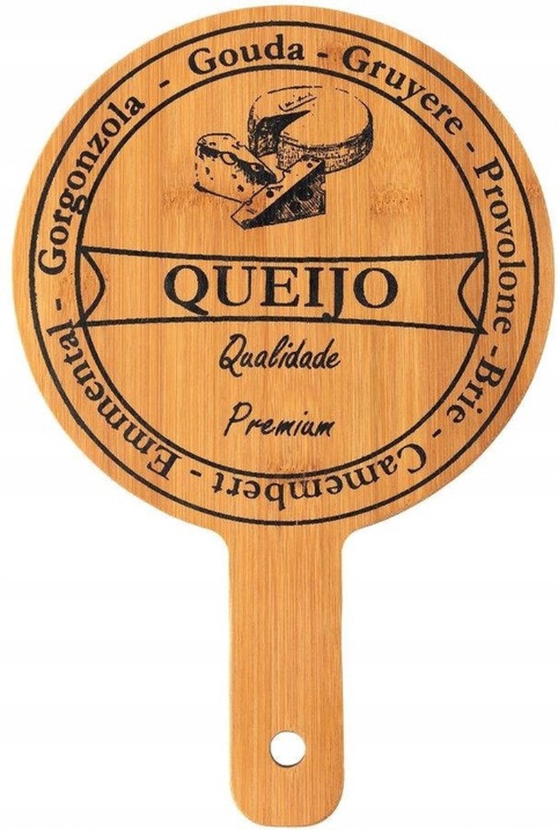Florina luxe serveerplank queijo  - Borrelplank - Tapasplank -  Bamboehout - 20 x 30 cm
