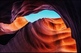 Walljar - Antelope Canyon - Muurdecoratie - Poster