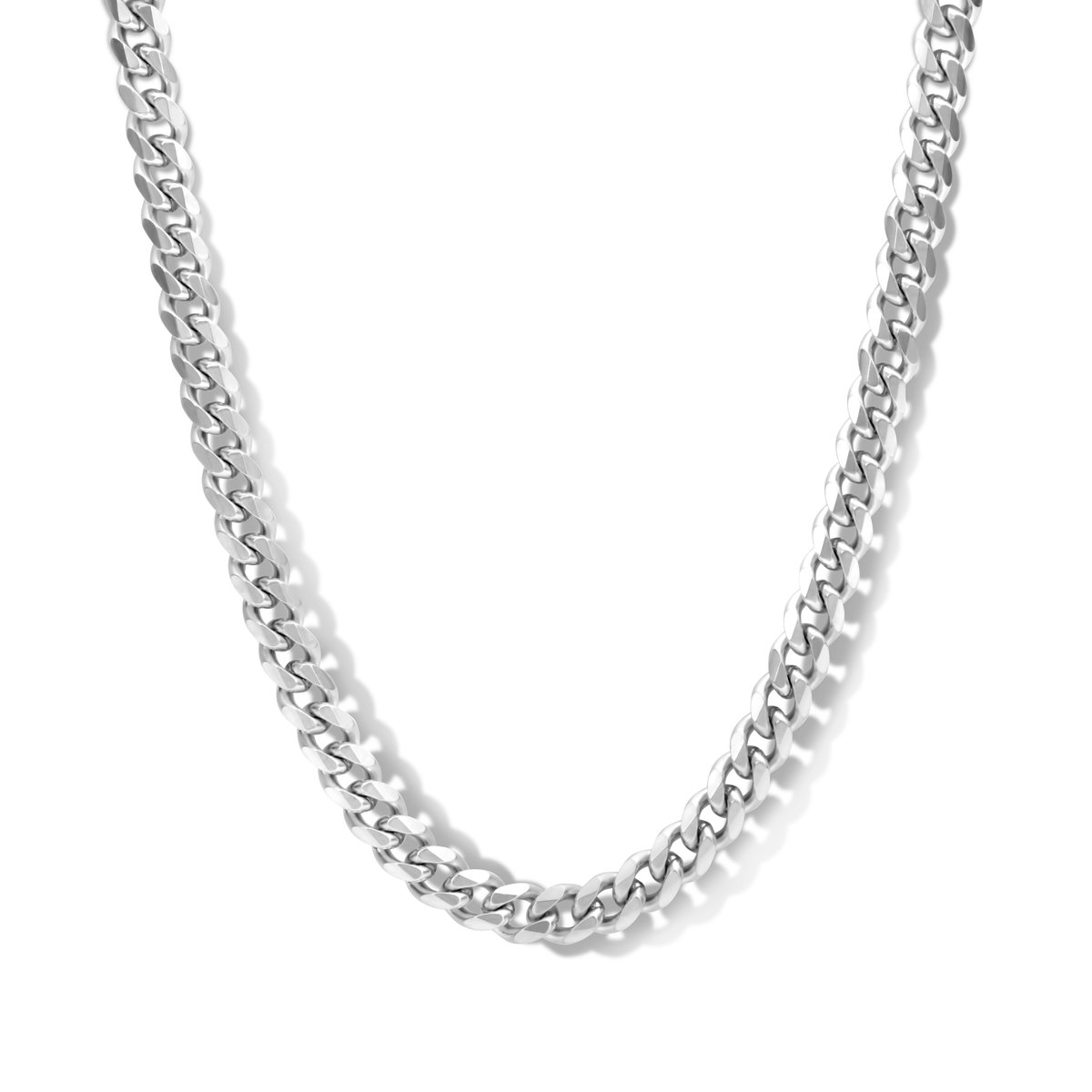 Frank 1967 7FN-0019 Stalen Ketting - Heren - Staal - Gourmette - 10 x 4 mm - 60 cm - Zilverkleurig - Cadeau voor mannen