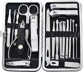 Manicure set - Pedicure set - 19 delig - manicure etui