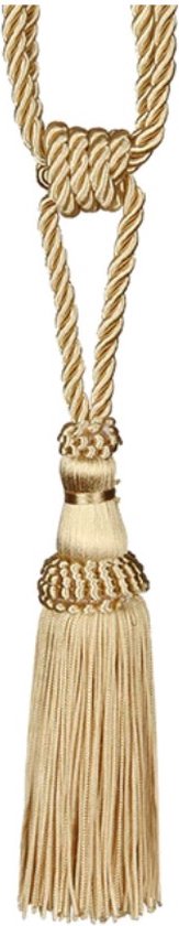 Luxe gouden gordijnhanger - Gordijnkoord met kwast - Gordijnhaak - Gordijn  embrasse -... | bol.com
