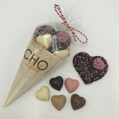 Cho-lala Valentijn chocolade hartjes | Valentijn kadootje | 60 gram chocolade / little Valentine gift