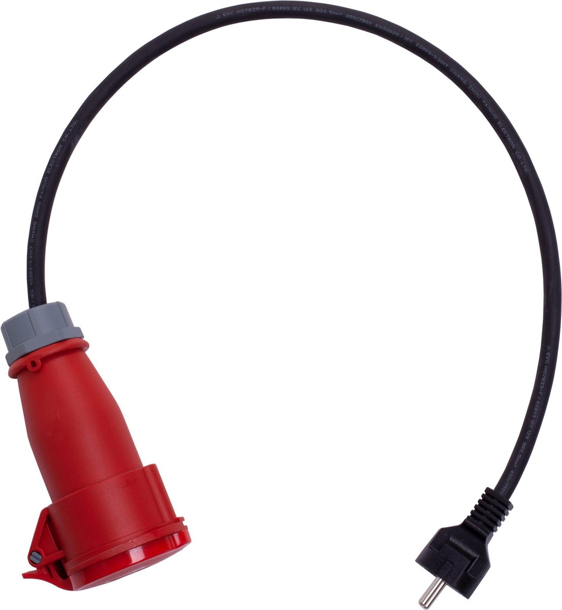 Blaupunkt Verloopkabel CEE Rood > Schuko - Adapter voor Elektrische Auto