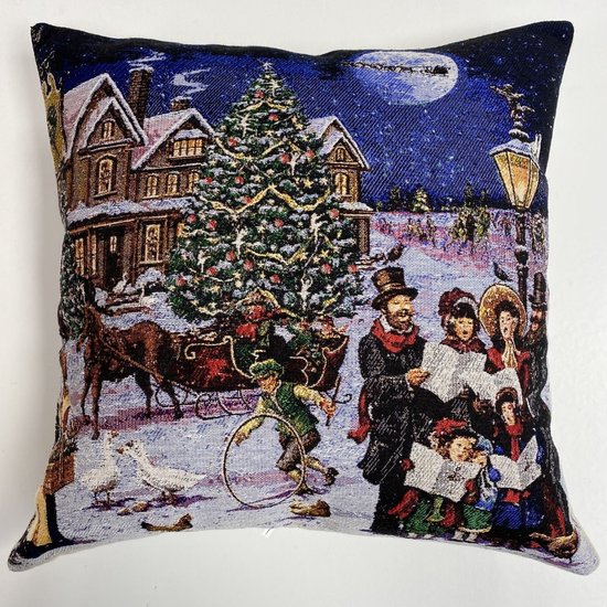 Coussin koho Père Noël 45x45 - Moderne - Salon - Salon - Chambre - Salle à manger - Sierkussen - Housse de coussin - Motif Chat