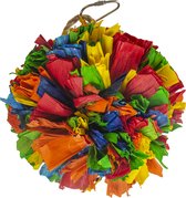 Duvo+ kleurrijke pompon van maisbladeren m - 17,2x10,8x10,8cm meerkleurig