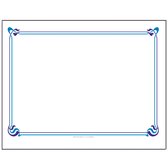 Papieren Placemats wit, motief blauw 500 stuks (31x43cm)