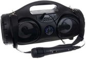 Draadloze bluetooth speaker - BOOMBOX - Met microfoon - AM/FM - Bluetooth - USB - SD-kaart - AUX poort - RGB Leds - Met afstandsbediening
