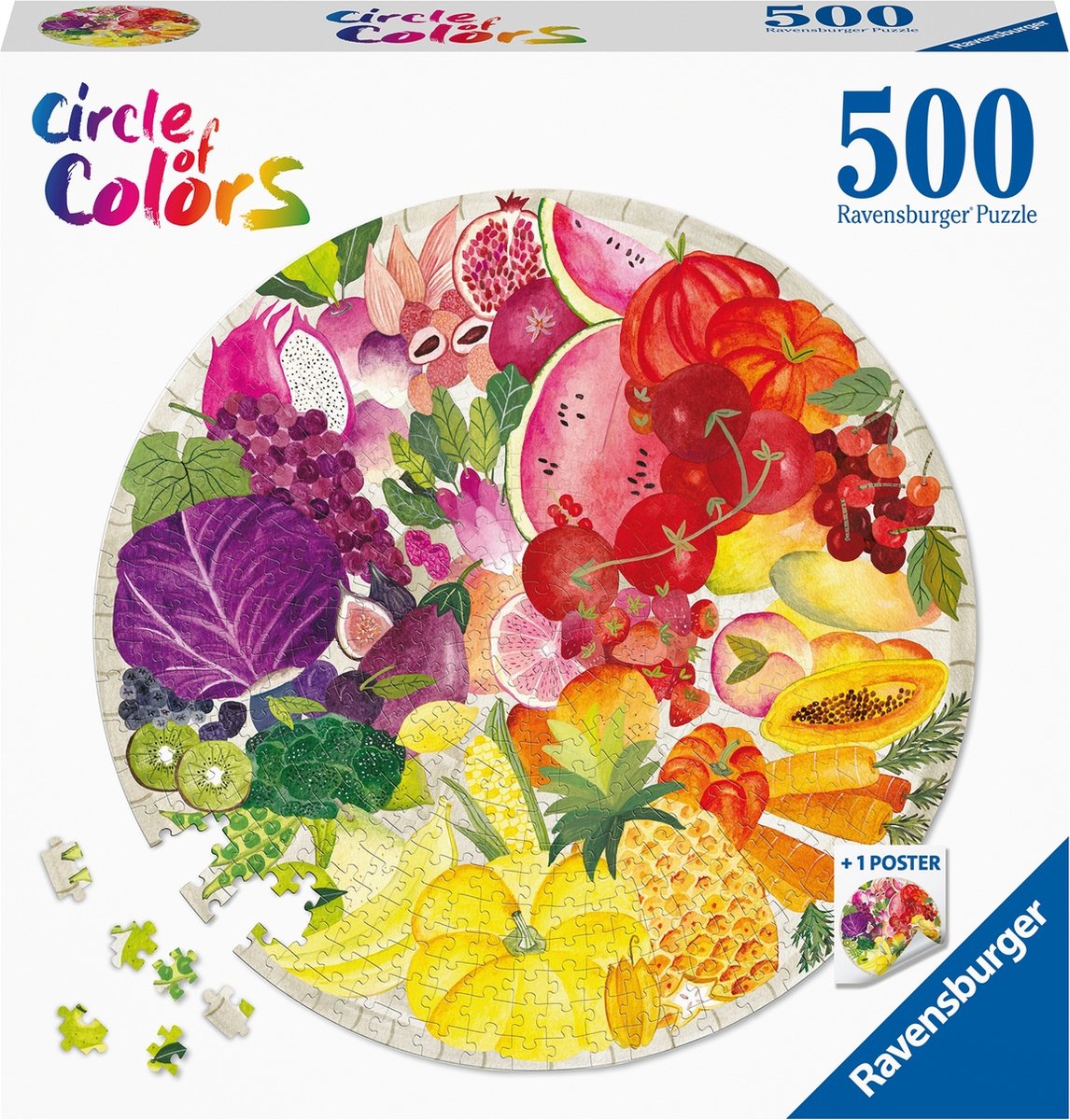 Circle of Colors - Fruits and Vegetables Puzzel (500 stukjes)