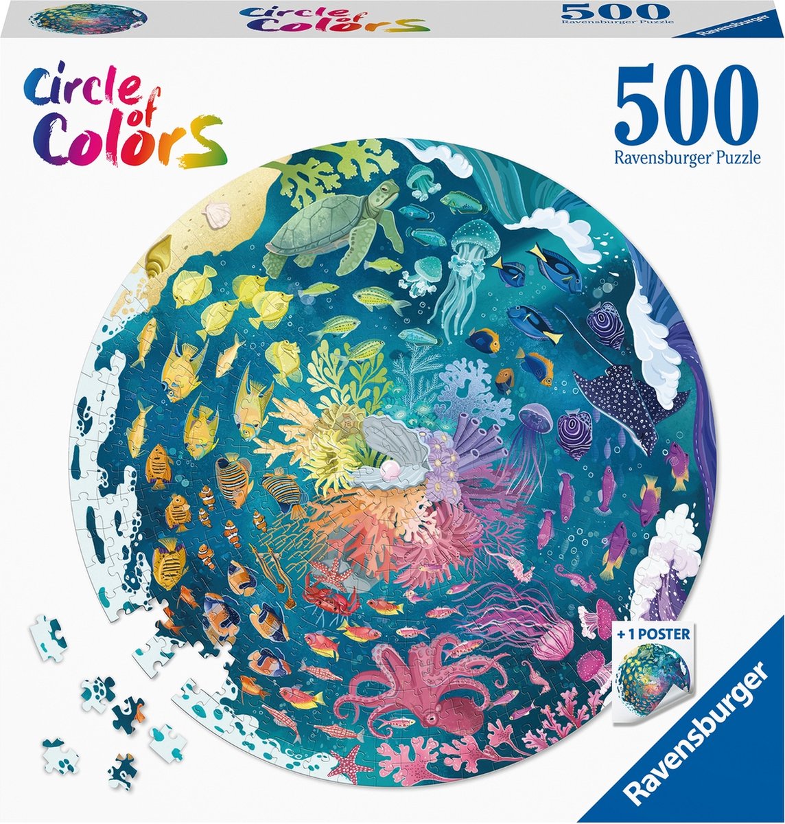 Ravensburger puzzel Circle of Colors Ocean and Submarine - Legpuzzel - 500 stukjes