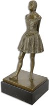 Bronzen sculptuur - De kleine danseres - Gedetailleerd sculptuur - 73,8 cm hoog