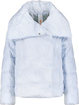 TAIFUN Dames Gewatteerde jas met knoopsluiting opzij Horizon Blue-42
