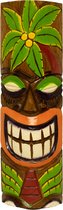 Masque Tiki palmier 2 - Décoration en bois - Masque Tiki - Décoration bar - Décoration murale - 50 cm - Mancave - Uniek - Livraison rapide - Cave & Garden