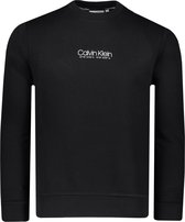 Calvin Klein Sweater Zwart Normaal - Maat L - Heren - Lente/Zomer Collectie - Katoen;Polyester