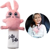 Milk&Moo Chancin Rabbit Protecteur de ceinture de sécurité Enfants – Coussin de ceinture de sécurité pour tout-petits – Ceinture de sécurité pour Kinder – Coussin de ceinture de sécurité pour enfants