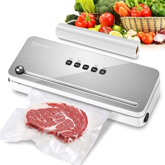 Bonsenkitchen VS2100 Vacuümverpakker, voor sous-vide Bonsenkitchen VS2100 Vacuümverpakker, voor sous-vide