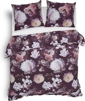 Heckett & Lane Mina - Flanel - Dekbedovertrek - Lits-jumeaux - 240x200/220 cm - Plum Red