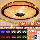 LED Plafondlampen - 40cm - RGB - APP - Afstandsbediening - Bluetooth Muzieklamp - Home Smart Plafondlamp + Afstandsbediening - 100W