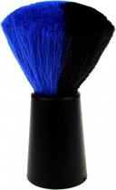 Cosmetische borstel groot zwart en blauw 12.5x5,5x5,5 cm