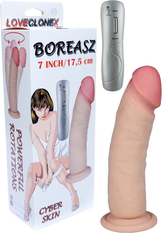 Foto: Bossoftoys 21 00028 boreasz loveclonex ultra realistic vibrator cyber skin feels like real better then silicone 5 7 cm thick suction cup flesh 7 inch 17 5 cm