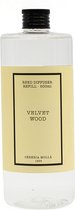Cereria Mollà 1899 - refill voor diffuser/geurstokjes - Velvet Wood - 500 ml.