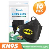 FFP2 | Kindermondkapjes Batman logo Type KN95 | mask kinder mondkapjes wegwerp 3 - 12 jaar kinderen 10 Stuks in verpakking