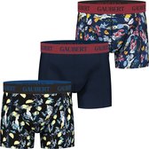 Bamboe Boxershorts Heren | Maat XL | Gaubert | Trendy Felle Kleuren | 3 Stuks | Vogels en Vissen