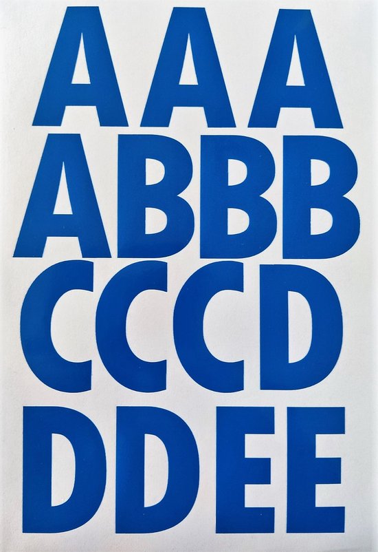 | alfabet stickers blauw | bol.com