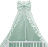 Babybam Hemeltje Ruffle Mint - Babysluier met Ruches - Babyhemeltje voor Wiegje of Ledikant