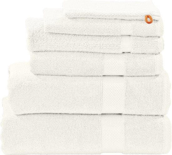 Serviettes Invités Heckett Lane Blanc 30x50 Cm 100% Coton 650 GSM Lot De 6