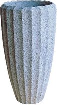 Pot de fleurs PTMD Olver - H90 x Ø48 cm - Céramique - Wit