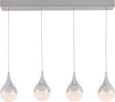 Artika Glitzer 4-pendant led-armatuur, chroom