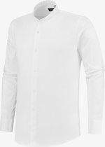Richesse Mandarin Shirt White - Overhemd - Mannen - Maat XL - White