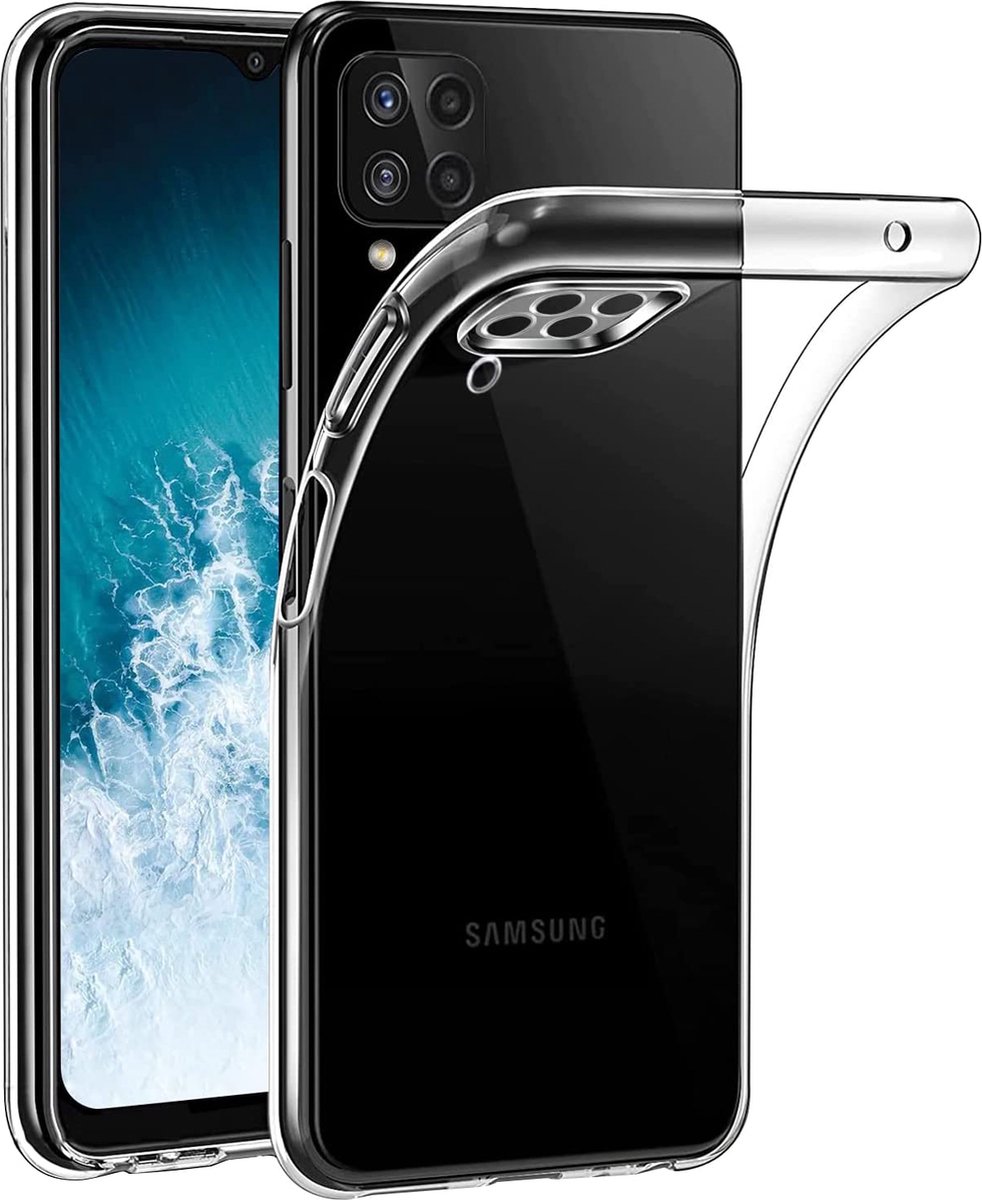 HB Hoesje Geschikt voor Samsung Galaxy A22 4g - Transparant - Siliconen Back Cover