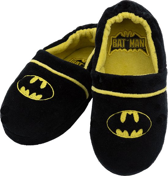 FUNIDELIA Batman pantoffels voor jongens The Dark Knight - Zwart