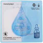 Fresh mix it gezichtsmasker - Hyaluronic Acid - Wit - Kunststof - One Size - 20 ml - Set van 2 - Spa - Gezichtsmasker - Ontspannen