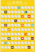 Gift Republic Scratch Poster - 100 Cheeses