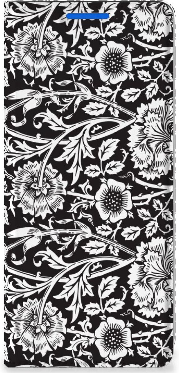 OPPO Reno 6 Pro Plus 5G Smart Cover Black Flowers