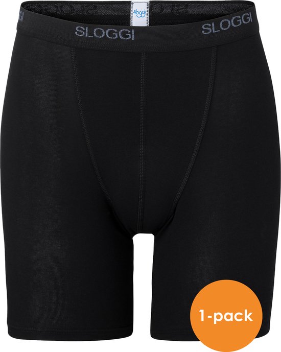 sloggi men Basic Heren Boxershort lange pijp - Zwart - Maat XXL