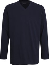 Ceceba pyjama of lounge T-shirt - lange mouw - blauw - Maat: M