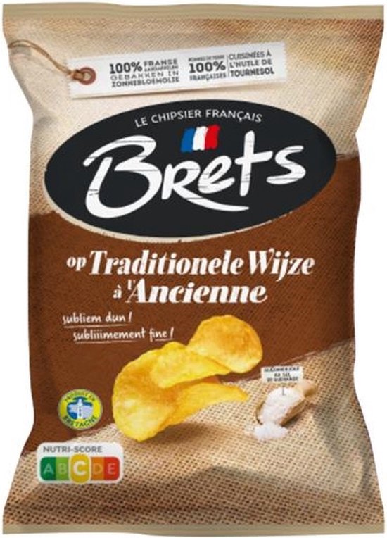 Bret’s Chips Op Traditionele Wijze 10 x 125gr - Voordeelverpakking