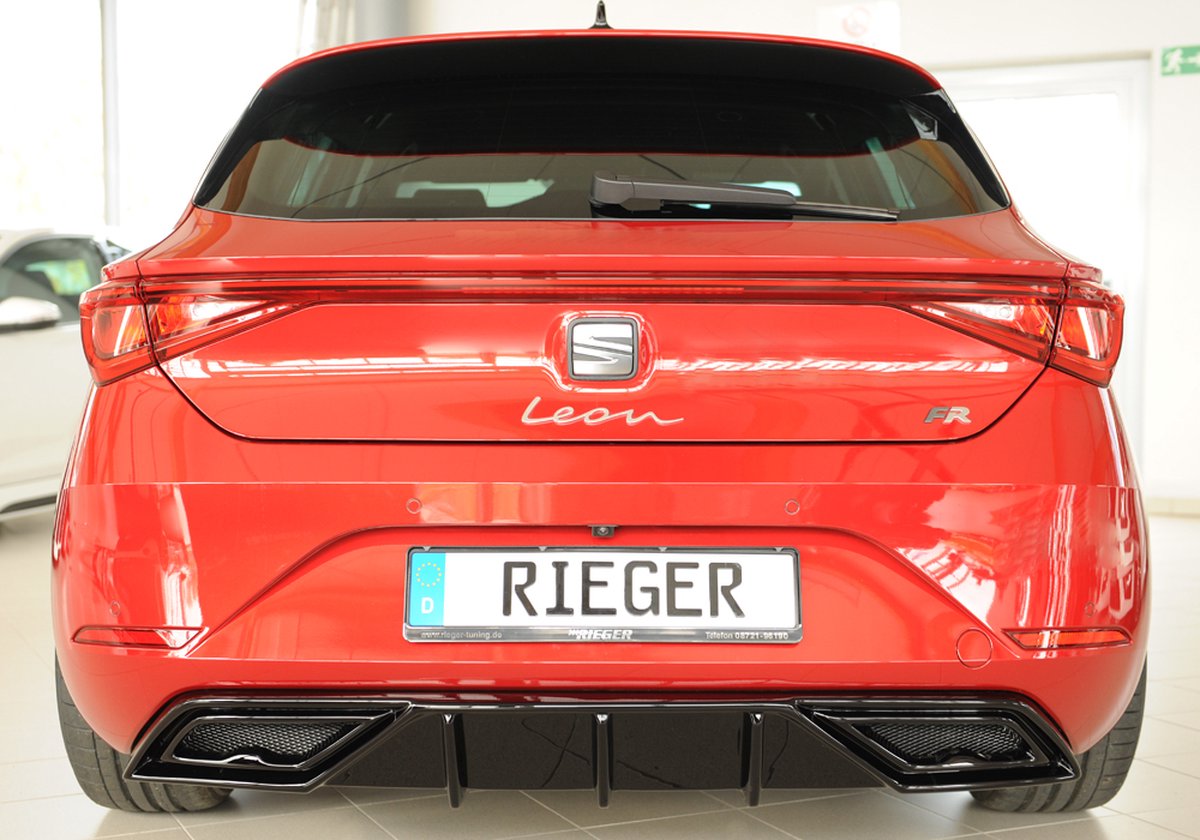 RIEGER - PERFORMANCE DIFFUSER FR PACK - SEAT LEON KL - GLOSS BLACK