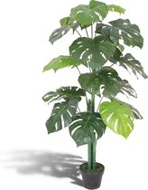 Monstera kunstplant - deliciosa - gatenplant - voor binnen en buiten - in pot - 120 cm